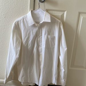 Men’s white long sleeve.